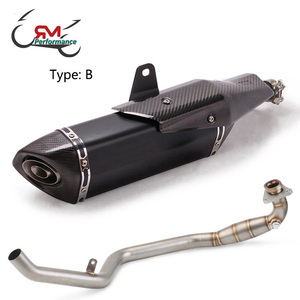 Système D'échappement complet Modifié Silencieux D'échappement Pour HONDA X-ADV <span class=keywords><strong>750</strong></span> 2017-2019 XADV <span class=keywords><strong>750</strong></span> Avant modifié Lien Intermédiaire Silencieux - Product Image 3