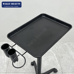 รถเข็นสำหรับร้านทำผมถาดทำจากโลหะมีล้อสำหรับใส่สปาเพื่อความงาม - Product Image 4