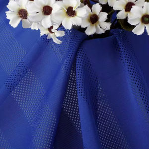 Directo de Fábrica, Tejido de Malla de Poliéster 100% con Ojales de Baja Elasticidad, Rayas y Orificios Finos, 50d, para Sublimación - Product Image 1