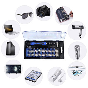 Juego de destornilladores 80 en 1, métrico, magnético, kit de herramientas para reparación de teléfonos móviles con estuche para electrónica y dispositivos - Product Image 1
