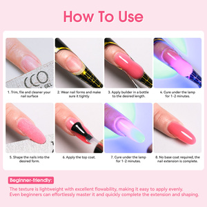 Suministros de Gel UV para Uñas de Marca Privada CCO Base Coat y Gel Constructor Libre de HEMA/TPO/HPMA en Botellas de 7ml y 15ml - Product Image 6