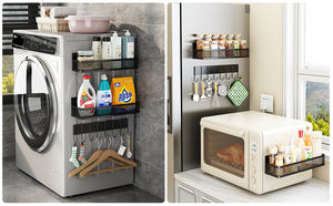 Support <span class=keywords><strong>de</strong></span> rangement mural en métal le plus populaire pour les oignons, le gingembre et <span class=keywords><strong>l</strong></span>'<span class=keywords><strong>ail</strong></span> dans la cuisine. - Product Image 5