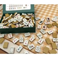   Mini boîte en acrylique pour présentation, 1ère génération, boîte mystère Celebrations, tuiles de Mahjong modernes avec design poker, édition Halloween
