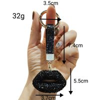 JYD S0315 Chaîne de téléphone DIY tendance, Décoration de sac à dos, Porte-clés, Bijou, Décoration de sac à main pour femme, Sangle de téléphone, Pendentif lèvres diamantées