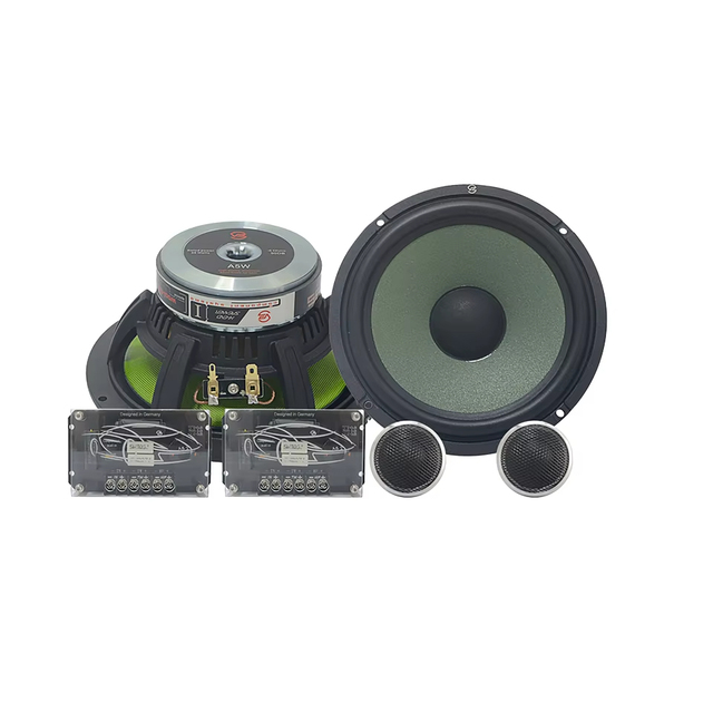 6.5 Inch High-End Aluminum Cone Car Audio Component Speaker 12V Universal Fit Aluminum Coaxial Sound System OEM Service