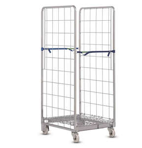 Logistiek Vier Wielen Opvouwbare Metalen Gaas Opslag Rollende Magazijn Kooi <span class=keywords><strong>Trolley</strong></span> - Product Image 3