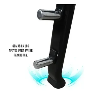 Infinit IF-RB5B Rastrelliera Porta Pesi in Metallo Nero a 5 Livelli, Attrezzatura Fitness Pieghevole con Logo Personalizzato - Product Image 3