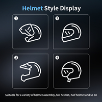 Casque de moto FODSPORTS FX60C avec intercom Bluetooth 5.4, 10 utilisateurs, 2000 m, enregistreur vidéo 4K, 130 °   Casque de caméra grand angle