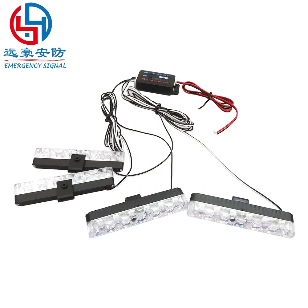 YUANHAO 1W LED חירום Strobe אורות ערכת עמיד למים רכב led גריל אור 12v/24v גריל led לפורד ריינג 'ר קדמי גריל