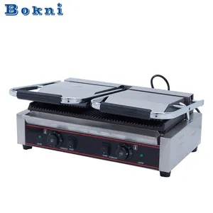 Bogni Double Heads Commerciële Contactgrill Panini Sandwich Pers Elektrische Pers Grill Panini Grill