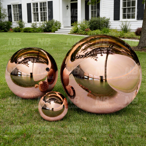Reusable Rose Gold Inflatable <b>Mirror</b> <b>Ball</b> Birthday Wedding Party Decorations Reflect Big Shiny Decoration Customized Inflatable - Product Image 2