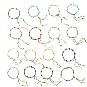 WOWEI Forest-Style Headband Garland Beach Travel Accesorio para el cabello Simulado Rose Party Headwear para promociones - Product Image 2