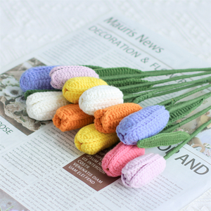<span class=keywords><strong>Lirio</strong></span> <span class=keywords><strong>de</strong></span> <span class=keywords><strong>los</strong></span> <span class=keywords><strong>Valles</strong></span> Tejido a Crochet, Flor Artificial Hecha a Mano, Ramo <span class=keywords><strong>de</strong></span> Flores Tejidas, Regalo para el Día <span class=keywords><strong>de</strong></span> la Madre - Product Image 4