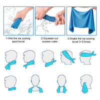 Serviette de glace personnalisée Serviette de sport douce, respirante et fraîche, à séchage rapide et rafraîchissante pour l'entraînement