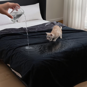 ผ้าห่มกำมะหยี่ 3 ชั้น แบบกลับด้านได้ ซักได้ กันน้ำ กันรั่วซึม สำหรับเตียง โซฟา - Product Image 1