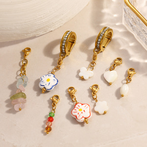 จี้สแตนเลสทรงเรขาคณิตรูปไข่ประดับเพชรเทียมชุบทองสำหรับงาน DIY เครื่องประดับอเนกประสงค์สำหรับทุกเพศ - Product Image 1