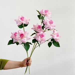 Artificial Rose Bouquet 70cm Silk Flower <b>Wedding</b> <b>Props</b> Handmade 3D Printing Outdoor Photography Decor - Product Image 1