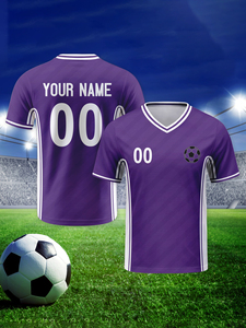 Maglia da Calcio 2026 in 100% Poliestere ad Asciugatura Rapida e Traspirante, Manica Corta, Personalizzabile con Numero e Nome della Squadra per <span class=keywords><strong>Tifosi</strong></span> - Product Image 2