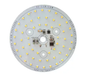 CB CE RoHS 인증서 12W AC 220V 원형 보드 DOB 전구 조명 및 통 용 LED PCB 보드 모듈