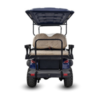Cuatriciclo Eléctrico HLD de 4 Plazas con Toldo y Caja de Carga, Motor de CA de 60V y 3.5KW, Buggy Eléctrico para Caza y Campo de Golf