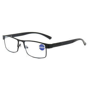 Gafas de Lectura XM070 con Marco Cuadrado de Metal, Cómodas, con Bloqueo de Luz Azul, para <span class=keywords><strong>Presbicia</strong></span>, Estilo Ejecutivo, Ultraligeras para Hombre - Product Image 5