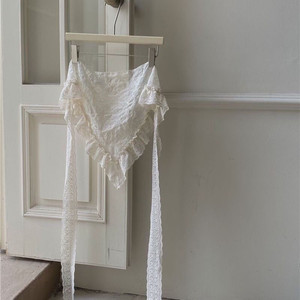 Sciarpa in Seta con Pizzo Retrò, Turbante e Foulard - Stile East Gate Coreano - Product Image 2