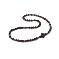 Vente en gros de 59 mini bracelet chapelet en bois catholique croix collier prière église chrétienne fournitures