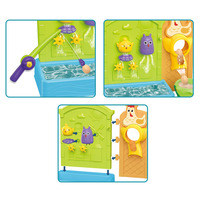 Jeu de pêche à l'eau et au sable 2 en 1 avec seau Jeu de pêche d'été en plein air pour enfants