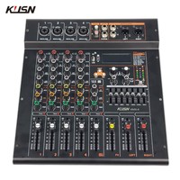 Amplificateur mélangeur 4 canaux 250W x2 99 DSP Digital Professional Powered Audio Mixing Music Console Sound Mixer avec Bluetooth USB