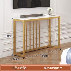 Mueble para TV para Apartamentos Pequeños, Estante de Almacenamiento con Mesa Estrecha, Mesa de Noche Larga para Montar en la Pared para Espacios Pequeños - Product Image 2