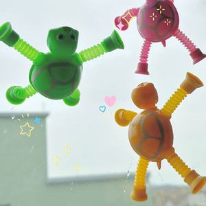 Stretching Tube <b>Turtle</b> <b>Toy</b> Figure Pink Green Orange Purple Fidget <b>Toy</b> For Kids 2 4 Years Unisex Stress Relieving - Product Image 3