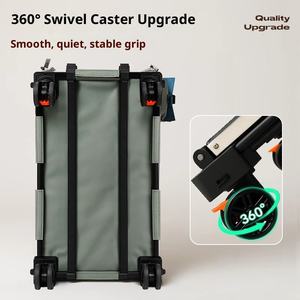 Vente en gros de bagages pour animaux de compagnie avec roues, sac à dos portable d'extérieur, grande capacité, poussette multi chat de grande taille, cage montée sur voiture pour chien - Product Image 4