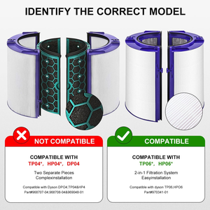 <span class=keywords><strong>Filtre</strong></span> <span class=keywords><strong>Hepa</strong></span> <span class=keywords><strong>de</strong></span> remplacement pour usage domestique compatible avec les purificateurs d'air TP06 TP09 HP06 PH01 PH02 TP07 HP07 HP09 - Product Image 5