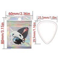Lot de plectres de guitare en celluloïd Cheerhas pour guitares électriques, basses et acoustiques - Design tendance et imperméable, multicolores
