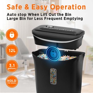 シュレッダーモーター付きOS506-4Mデスクトップテーブル紙シュレッダー4シート高セキュリティマイクロカット - Product Image 5