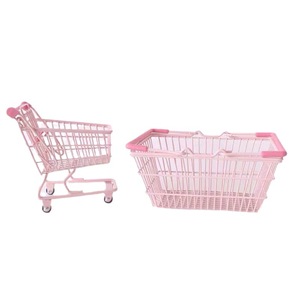 ตะกร้าเก็บของโลหะขนาดเล็กสำหรับ Shopify Dropshipping ตะกร้าใส่เครื่องสำอางน่ารัก ใช้จัดระเบียบและโชว์สินค้าบนโต๊ะ - Product Image 1