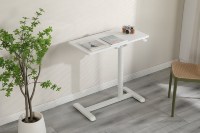 Bureau debout réglable en hauteur à double face à 90 degrés, stable, avec tube rond pneumatique ADA, pour la maison, le bureau, la chambre à coucher