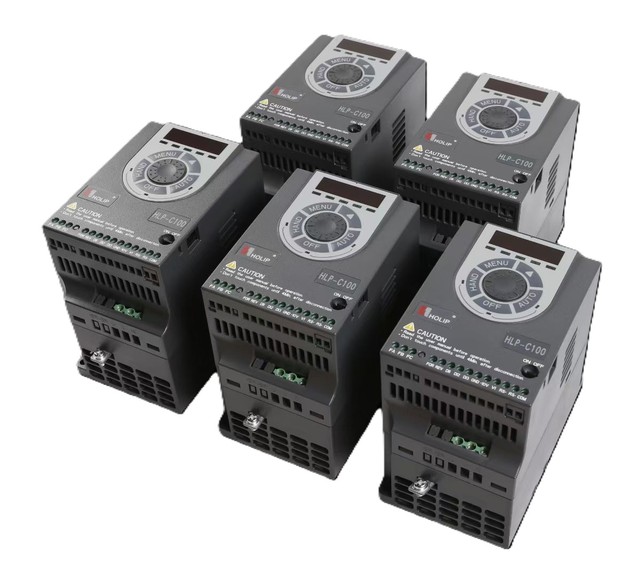 HOLIP C100 Series Smart Compact VFD Vector Inverter 220V AC for Compressors & Motors 200W-1500W Rated Power General Purpose