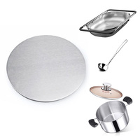 Disque rond vierge en acier inoxydable recuit de qualité pour le repoussage profond, types 304 et 430, pour la fabrication de poêles, woks et casseroles