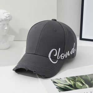 Korean Street Style Curved 6-Panel <b>Baseball</b> <b>Cap</b> Women Men Adjustable Embroidery Sun Hat Spring Autumn Summer - Product Image 6