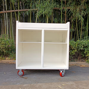 Carter OEM <span class=keywords><strong>Metal</strong></span> çelik kutu palet 600*400*400mm depo depolama ve kargo yönetimi için tekerlekler ile kolu arabası - Product Image 2