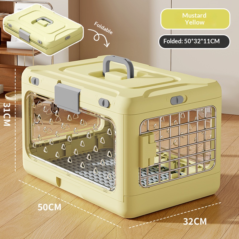 Version pliable jaune moutarde 50*32*31 CM