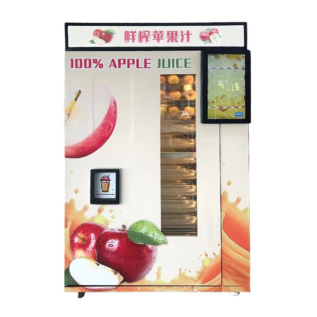 24H Automatic Fresh Apple Juice Vending Machine NS-5000S - 100% Pure Juice, Smart Remote Monitoring, 5-8°C Refrigeration