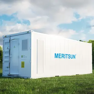 Meritsun ESS 500KW 1MWH离网太阳能系统工业商用LiFePO4锂电池储能解决方案