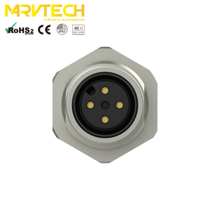 Automobielconnector voor M12, type 3/4/5-polig, IEC achterpaneelmontage, IP67, 4A, 250V, met kabel - Product Image 4