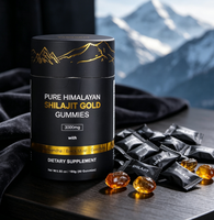 OEM 60 Gummies Pure Himalayan Shilajit Gold Gummies 3000mg Ashwagandha Black Energy Support Complément Alimentaire