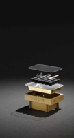 Barbecue au charbon de bois sans fumée à usage unique, portable, pour la maison et le camping, utilisation intérieure et extérieure, 2-3 personnes