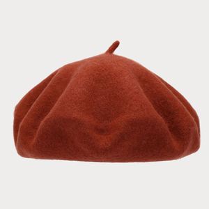 Boina de Lana para Mujer, Color Sólido, Estilo Francés, con Logotipo Personalizado y Patrón Bordado - Product Image 5