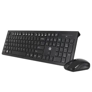 VCOM OEM-teclado y ratón para ordenador de escritorio, Combo de diseño en inglés y español, óptico, inalámbrico