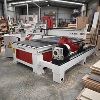 Routeur CNC 1325 4 axes ATC pour le travail du bois avec axe rotatif pour la production de meubles